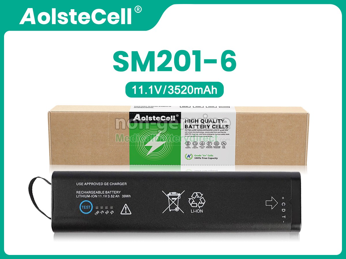 Medical battery for GE DASH 3000