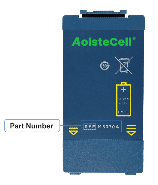 Check the Battery Label to Identify the Medical Battery Model